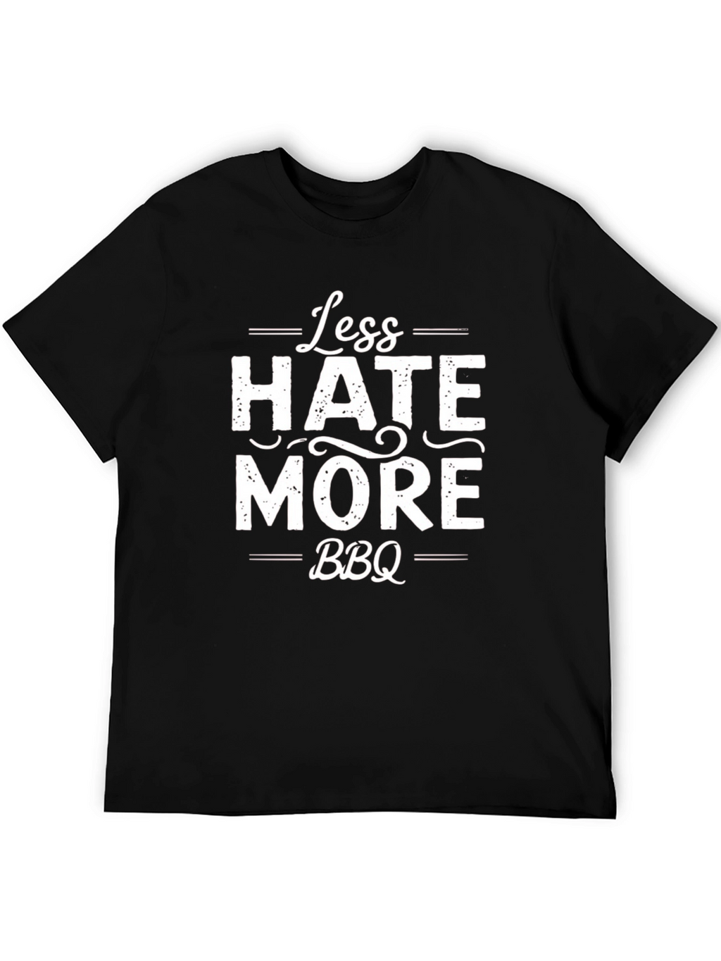 Less Hate More BBQ Graphic T-Shirt