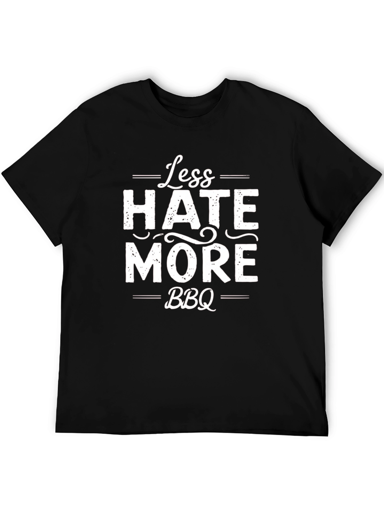 Less Hate More BBQ Graphic T-Shirt