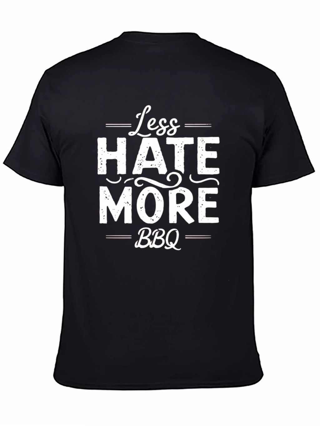 Less Hate More BBQ Graphic T-Shirt
