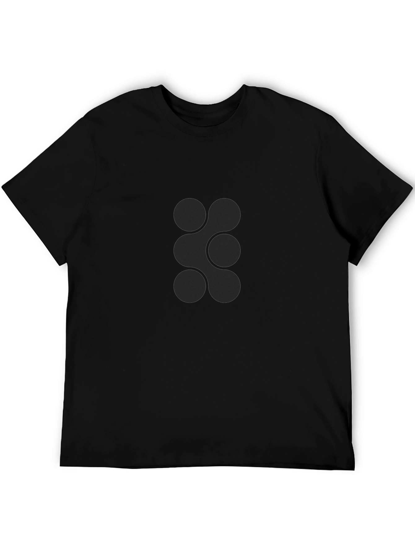 Modern Minimalist Graphic T-Shirt - Black