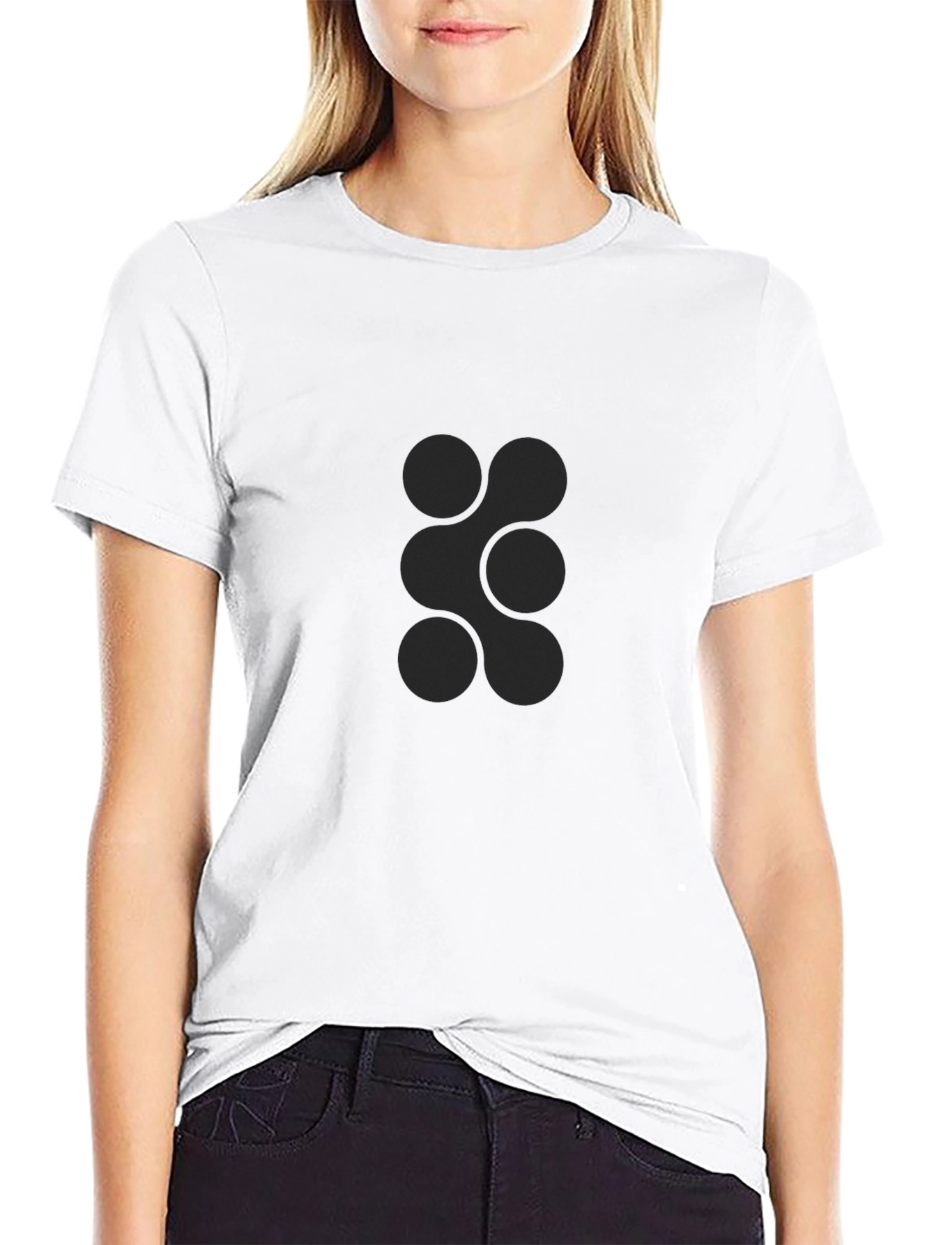 Modern Minimalist Graphic T-Shirt - Black