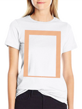 Modern Graphic Tee - Black with Patterned Border