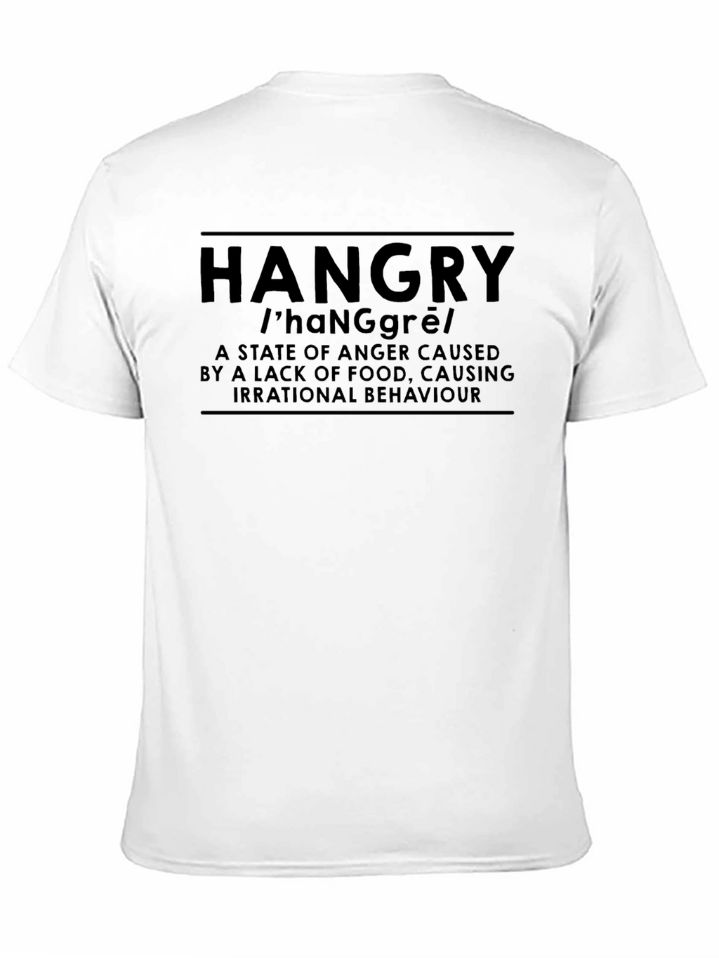 Hangry Definition T-Shirt - Funny Foodie Humor