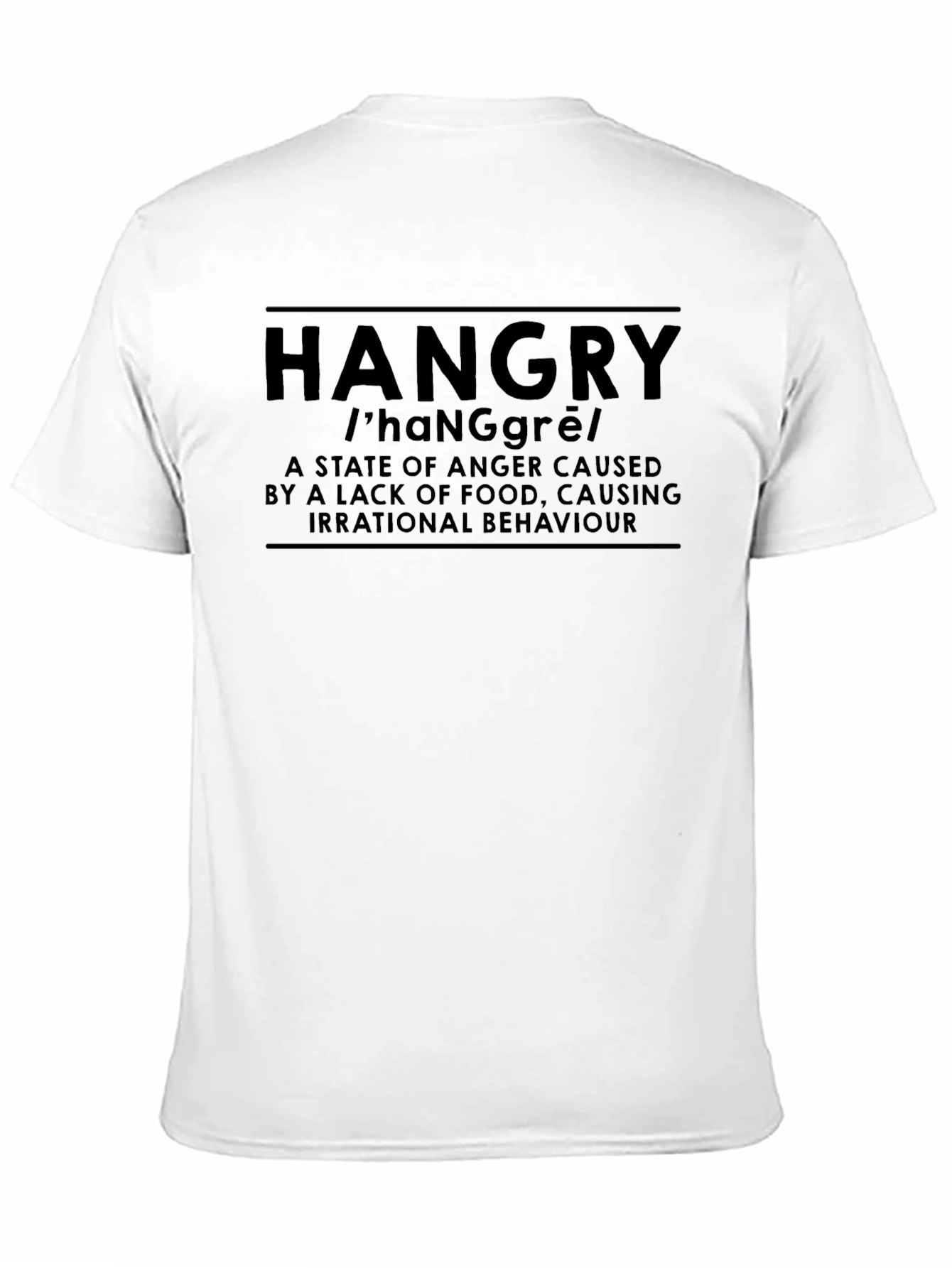 Hangry Definition T-Shirt - Funny Foodie Humor