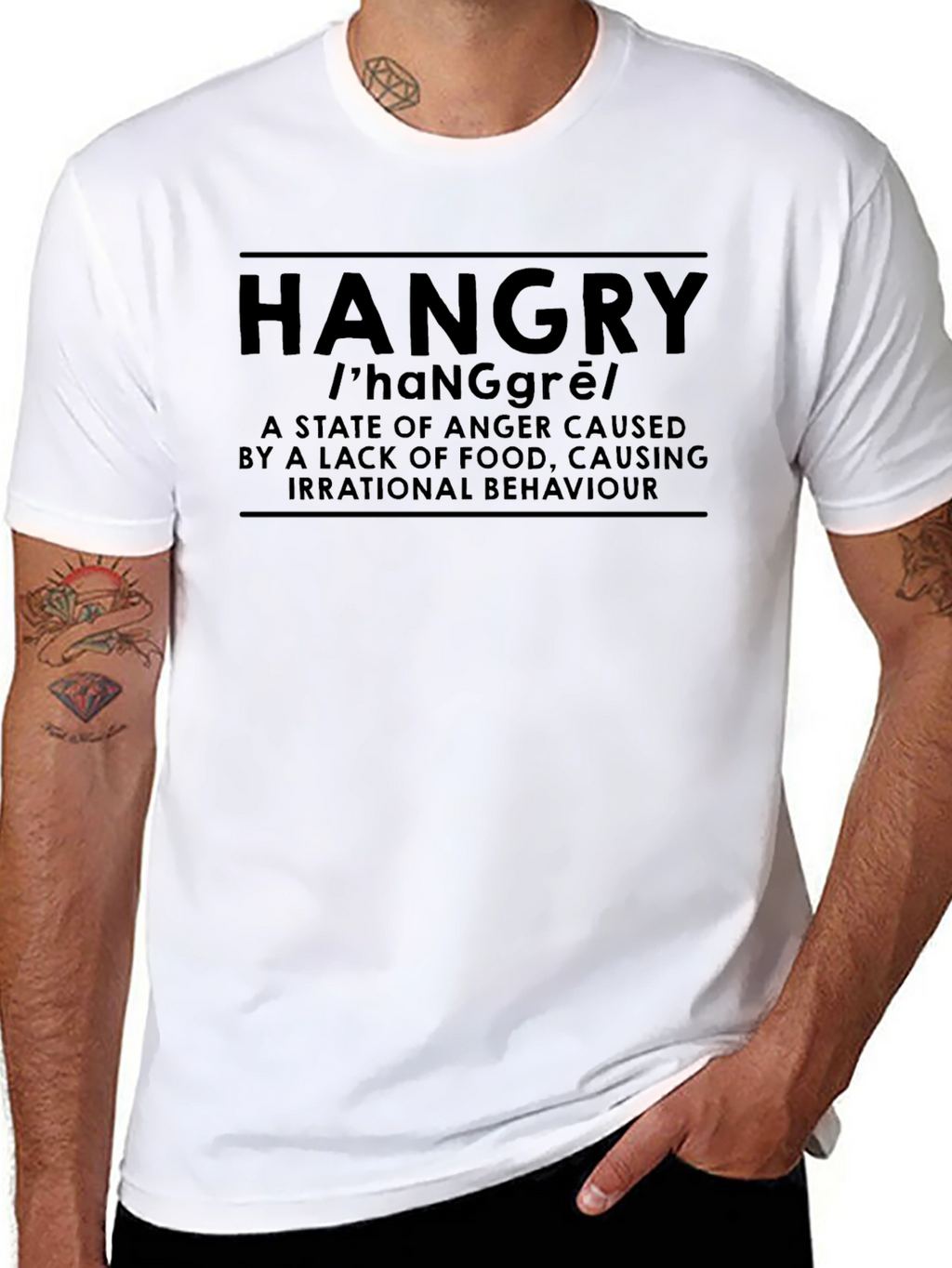 Hangry Definition T-Shirt - Funny Foodie Humor