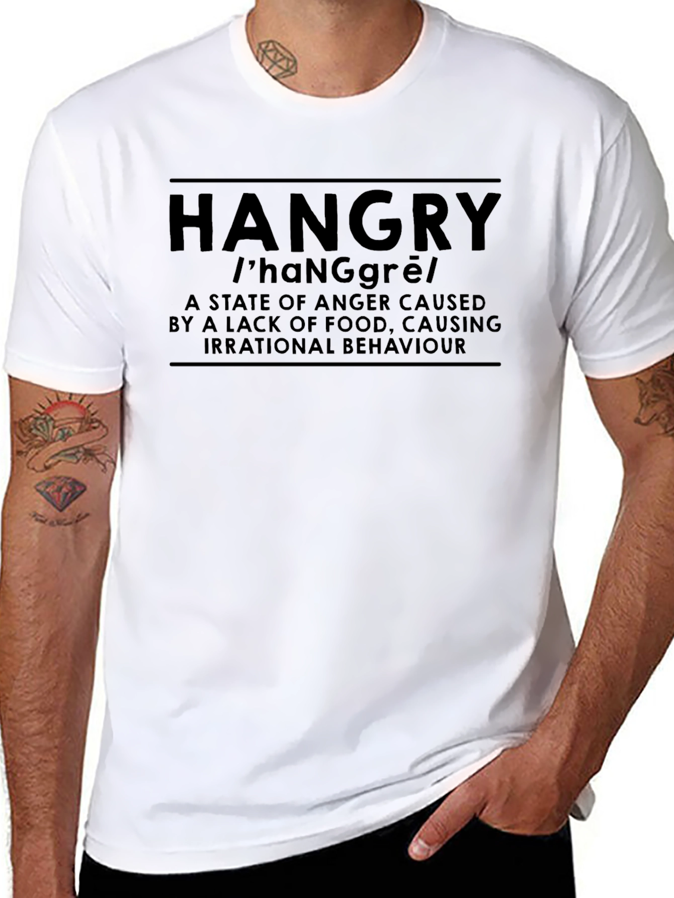 Hangry Definition T-Shirt - Funny Foodie Humor