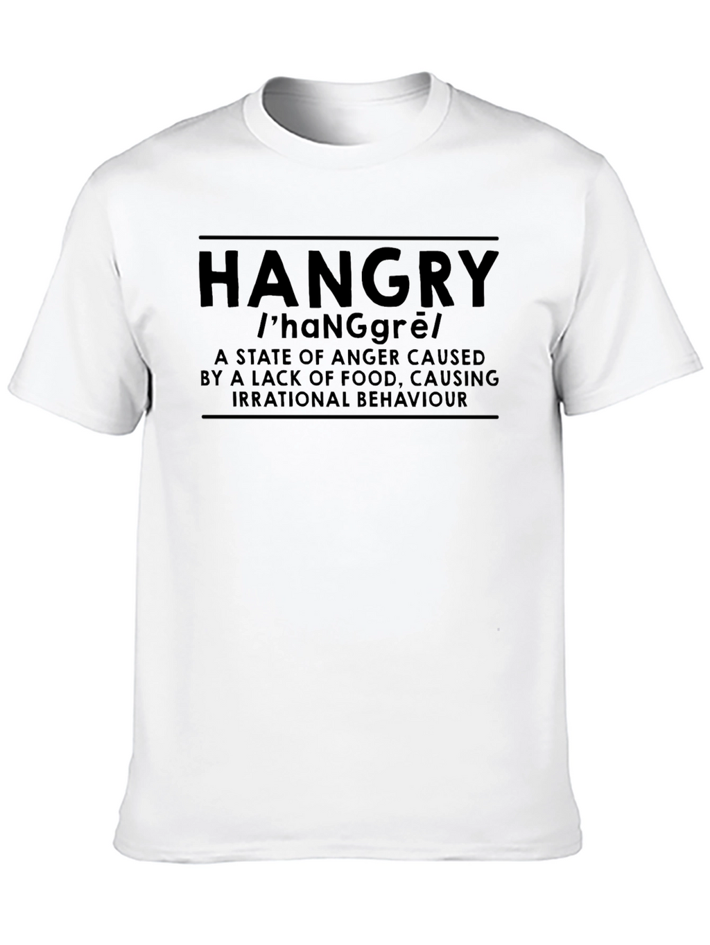 Hangry Definition T-Shirt - Funny Foodie Humor