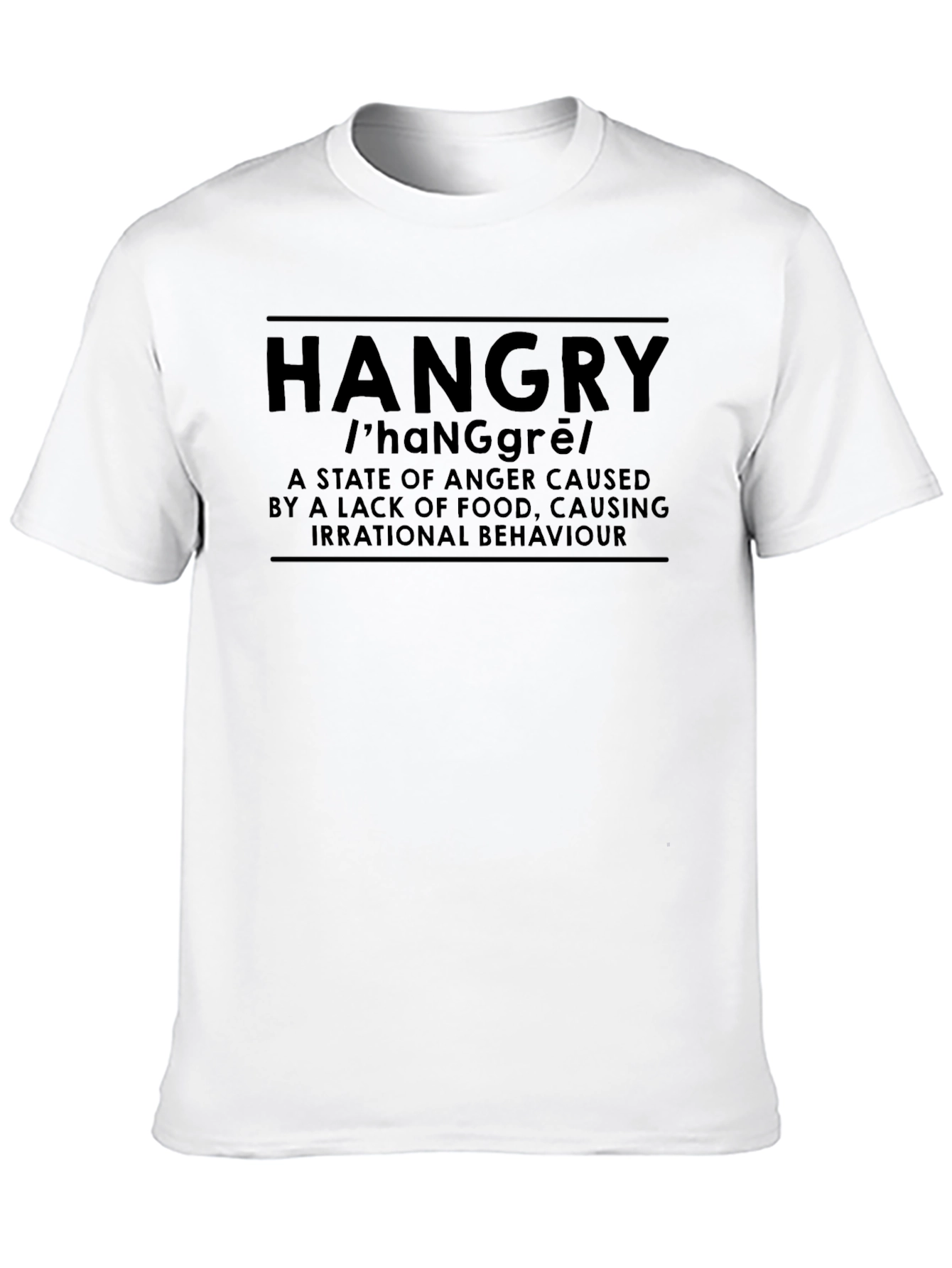 Hangry Definition T-Shirt - Funny Foodie Humor