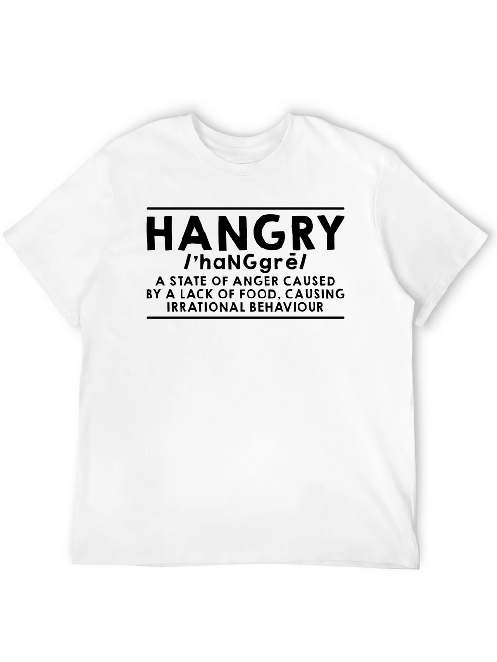 Hangry Definition T-Shirt - Funny Foodie Humor
