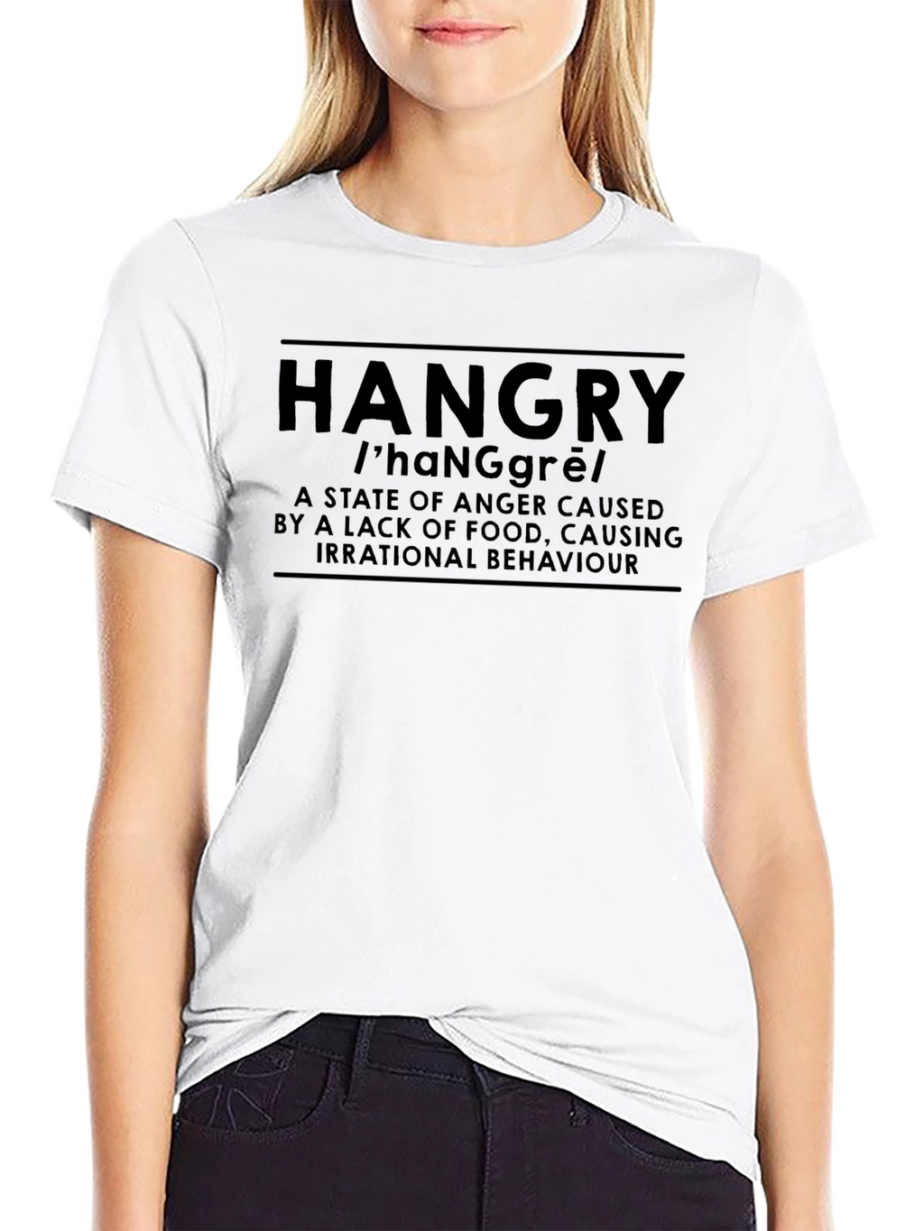 Hangry Definition T-Shirt - Funny Foodie Humor