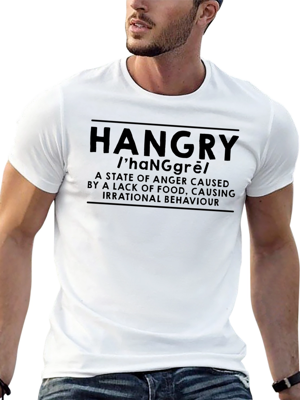 Hangry Definition T-Shirt - Funny Foodie Humor