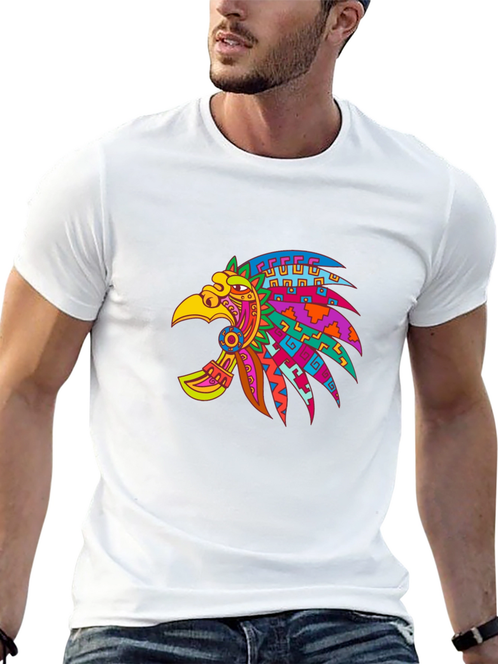 Aztec Eagle Black T-Shirt