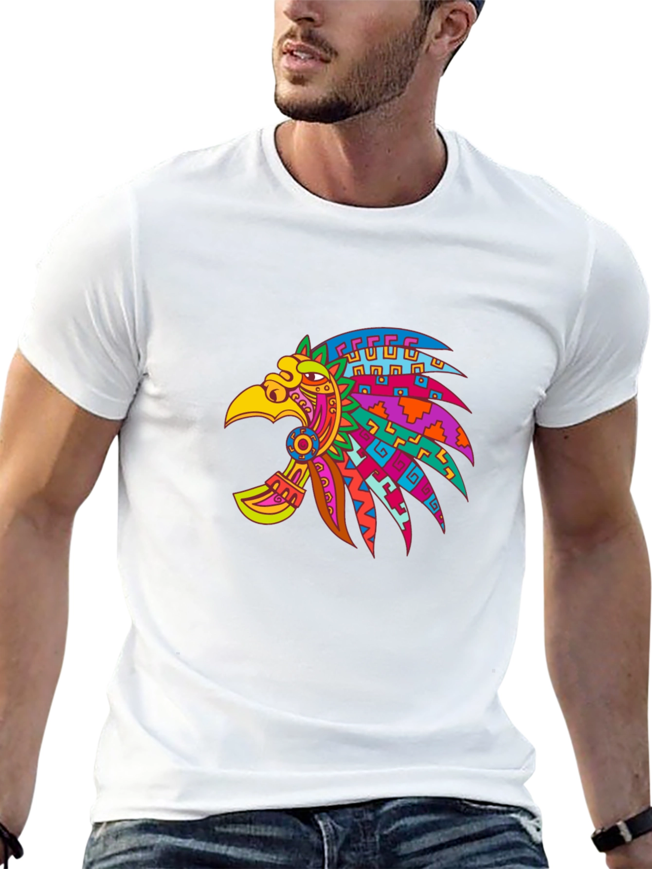 Aztec Eagle Black T-Shirt