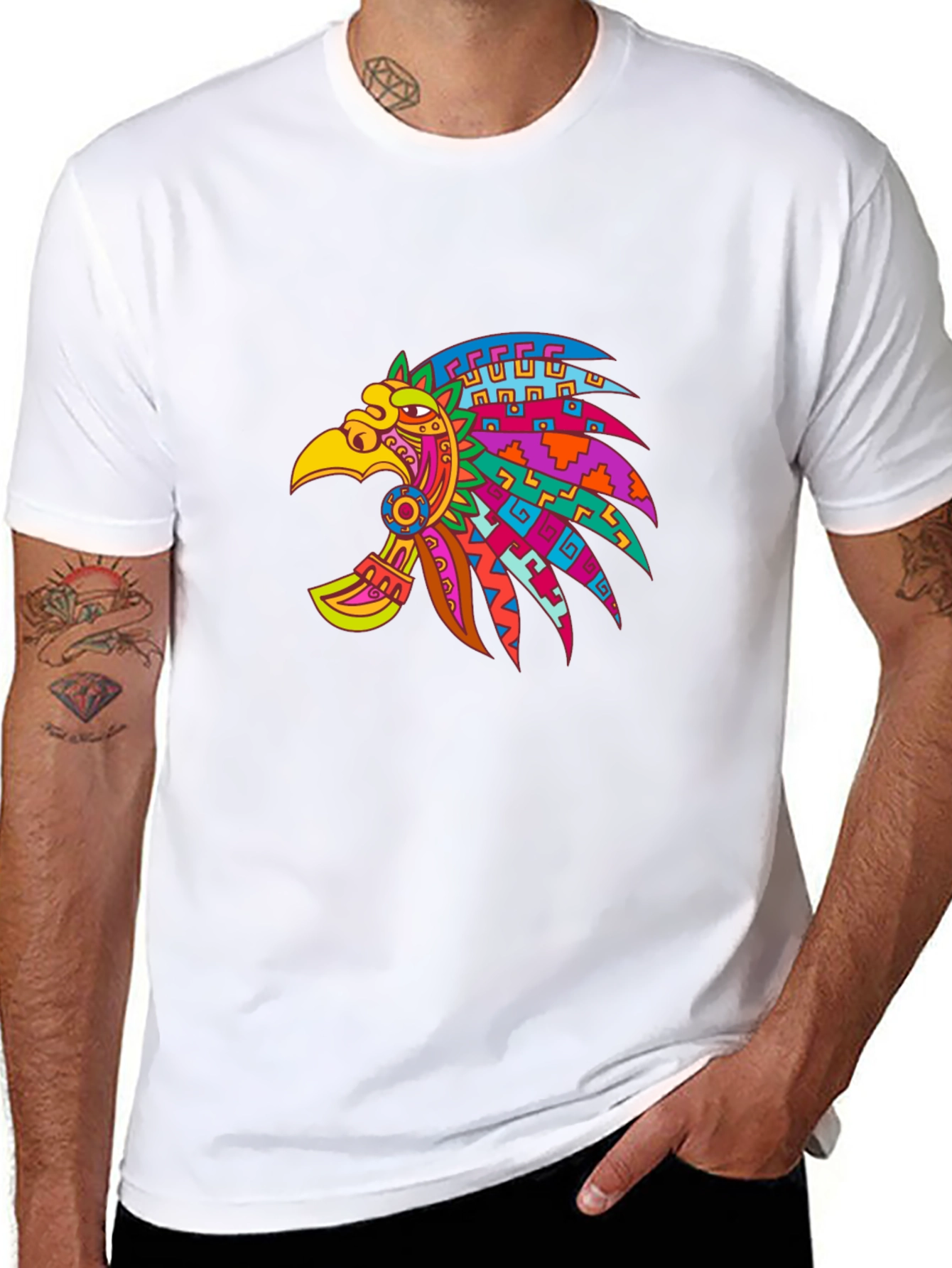 Aztec Eagle Black T-Shirt