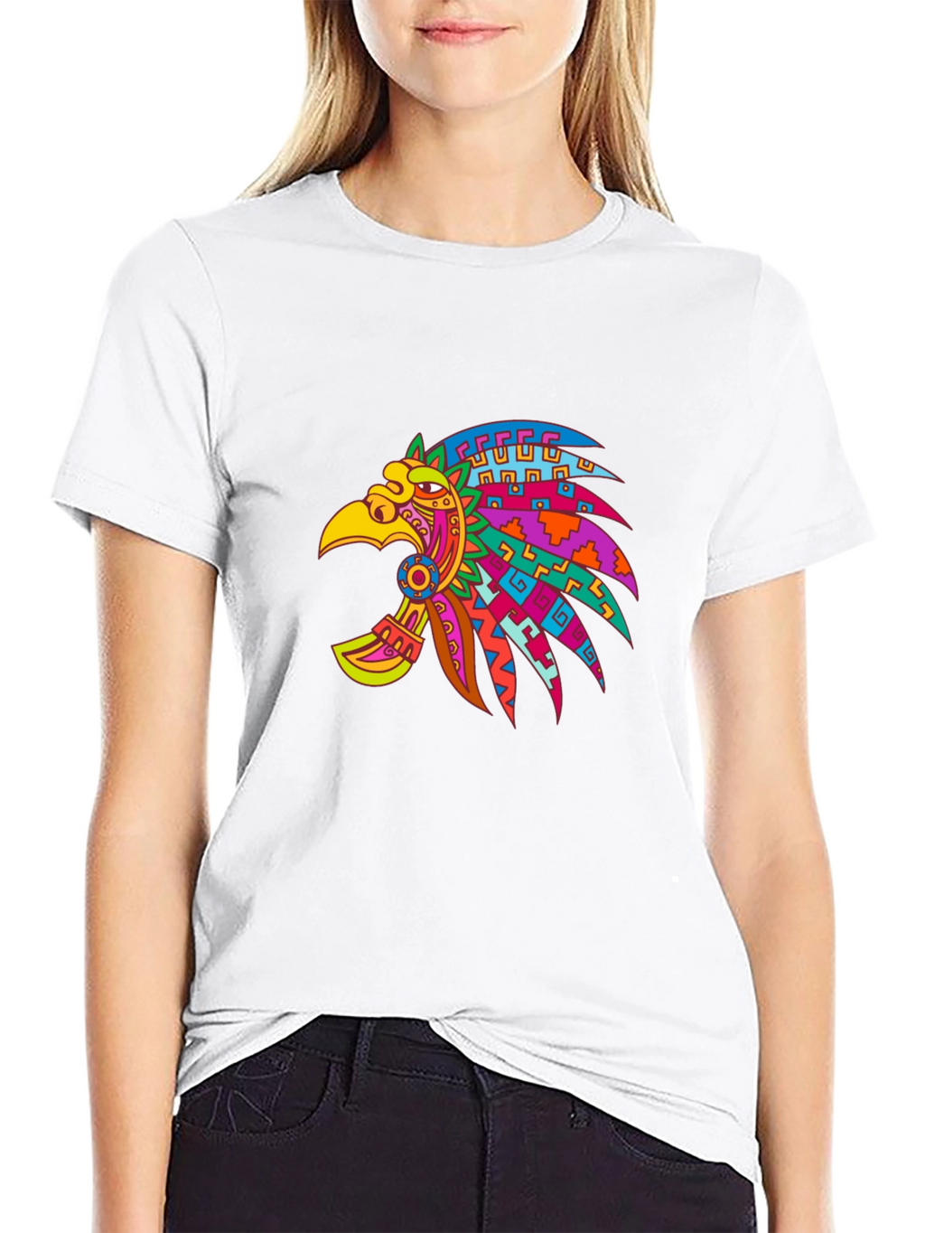 Aztec Eagle Black T-Shirt