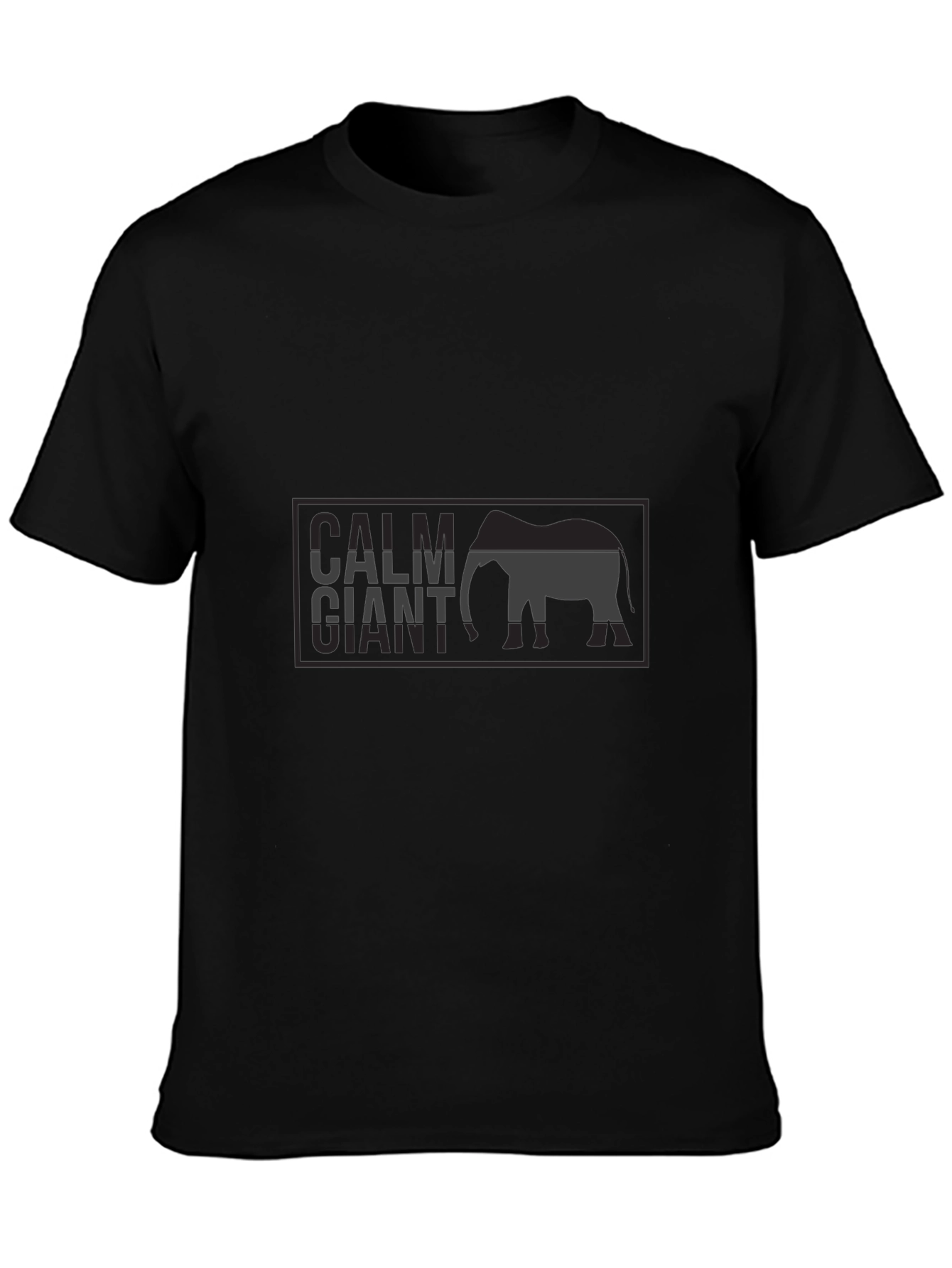Calm Giant Black Graphic T-Shirt