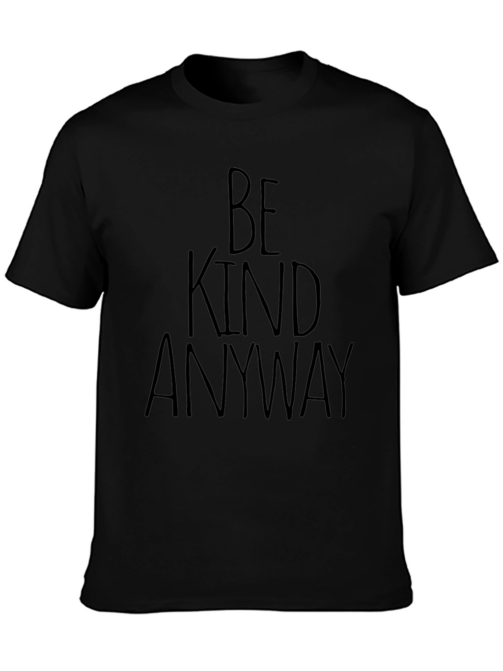 Be Kind Anyway Black Graphic Tee