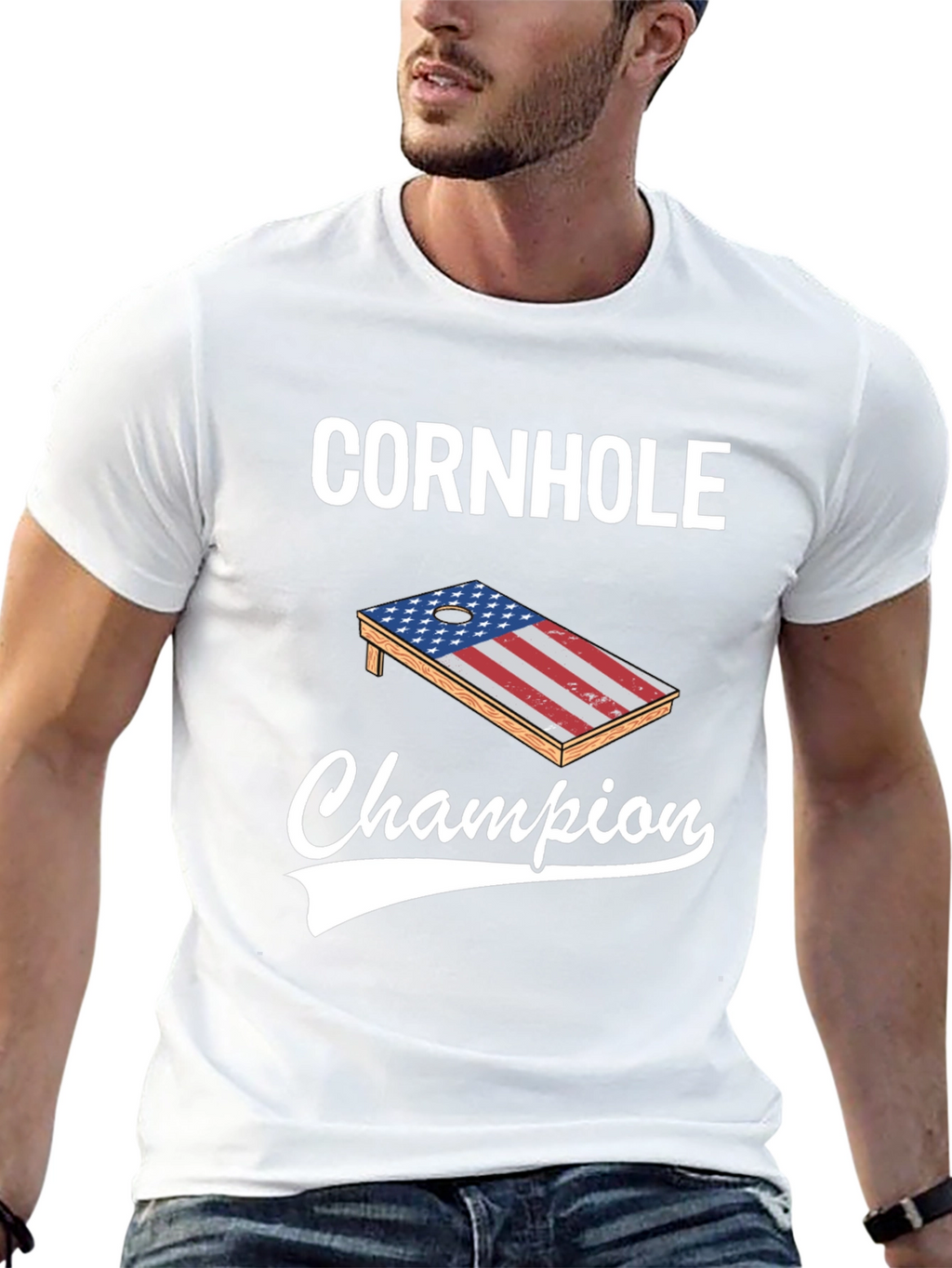 Cornhole Champion Graphic Tee