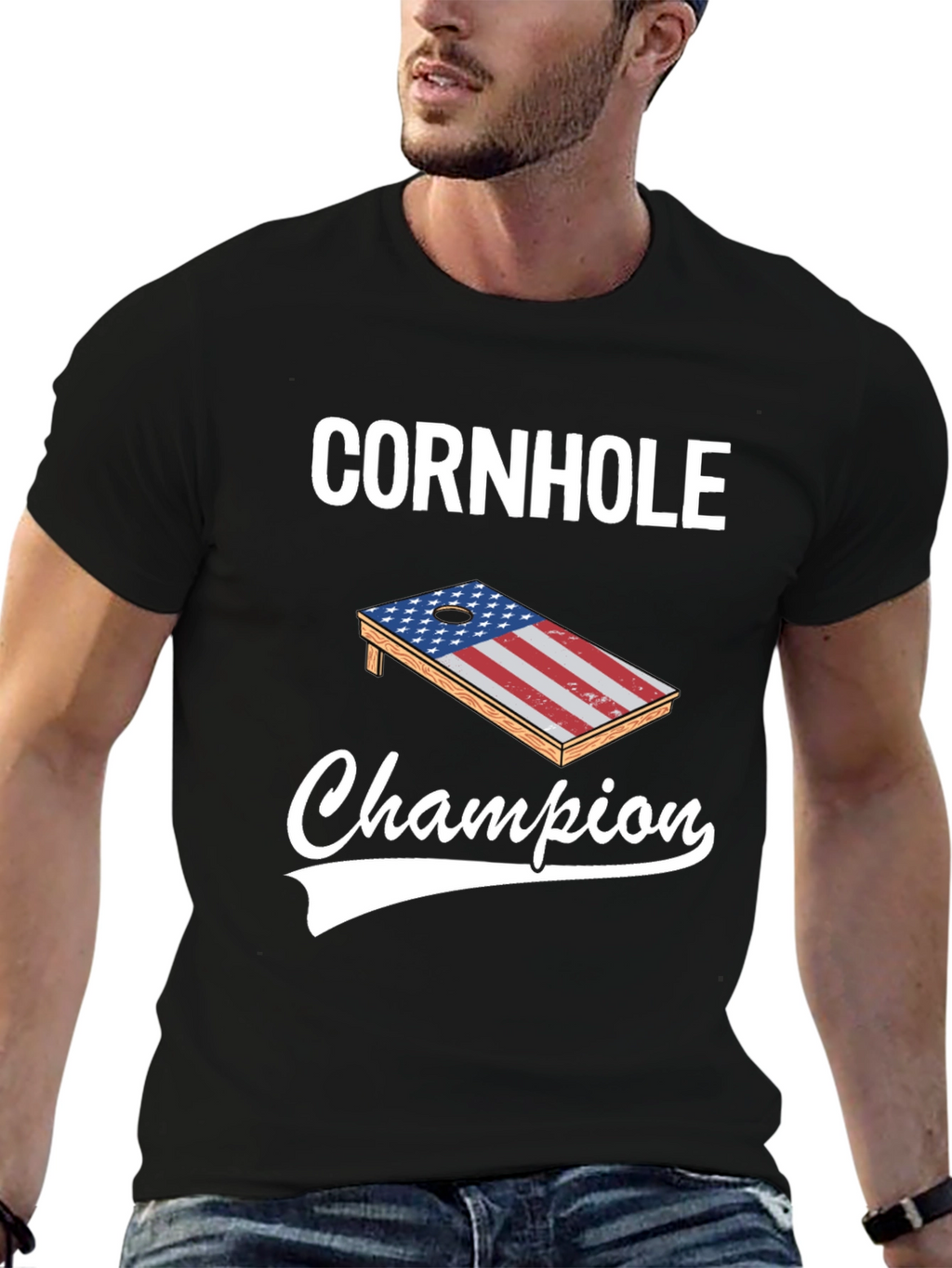 Cornhole Champion Graphic Tee