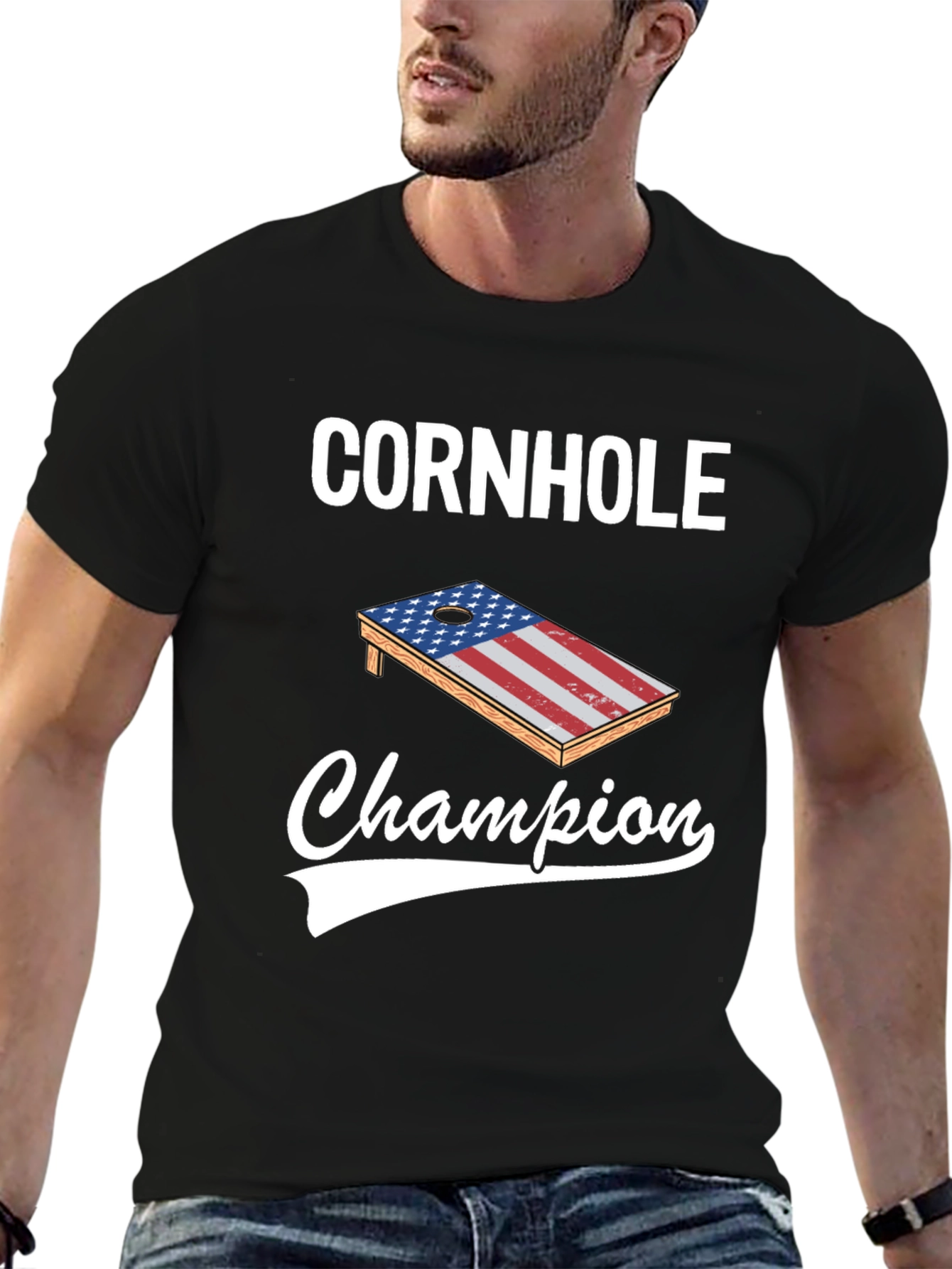 Cornhole Champion Graphic Tee