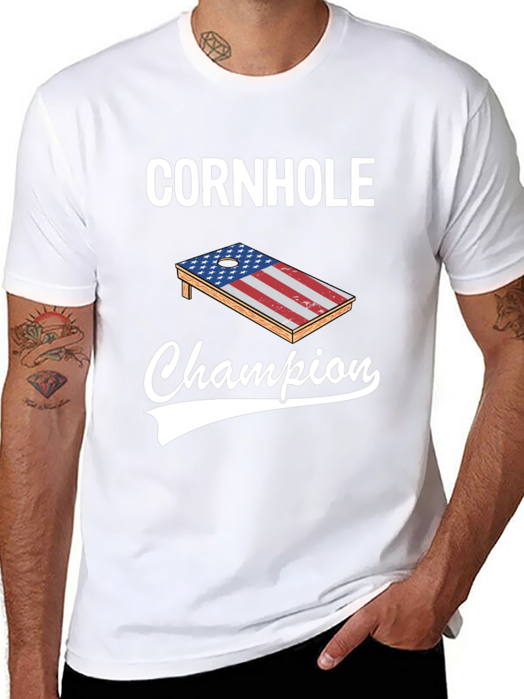 Cornhole Champion Graphic Tee