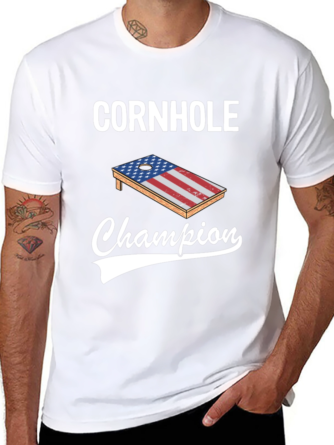 Cornhole Champion Graphic Tee