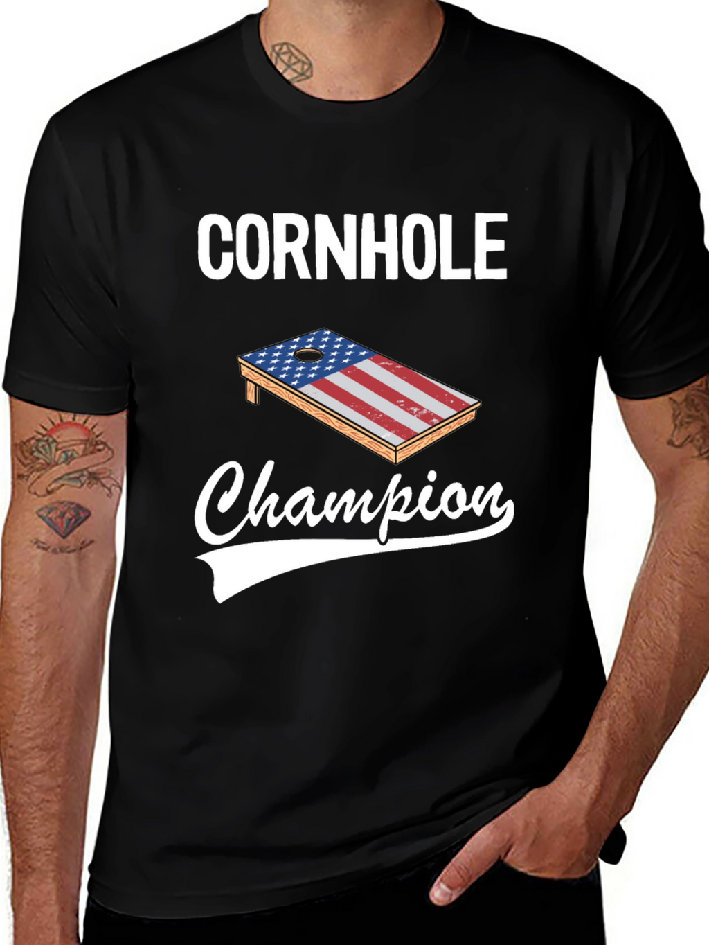 Cornhole Champion Graphic Tee