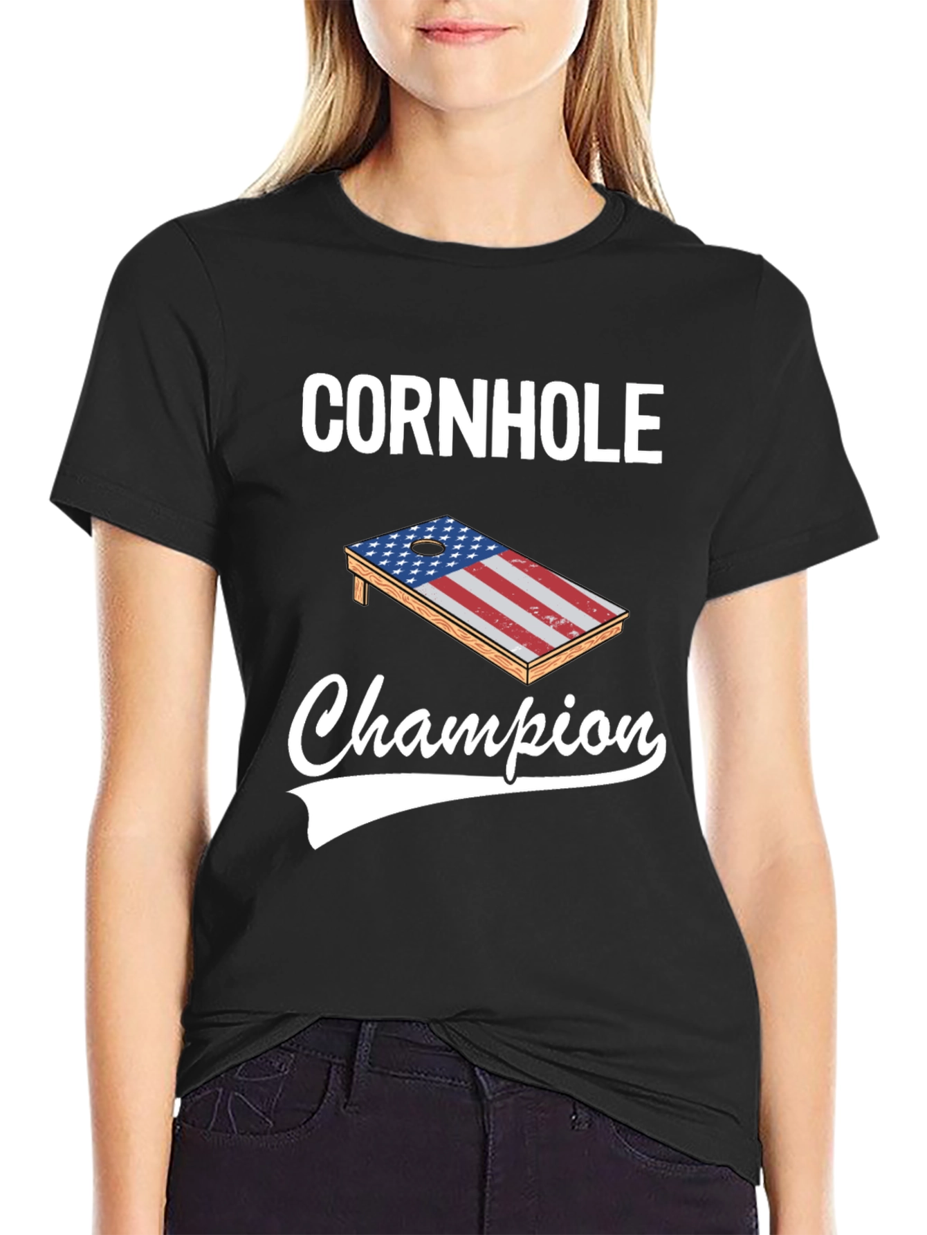 Cornhole Champion Graphic Tee