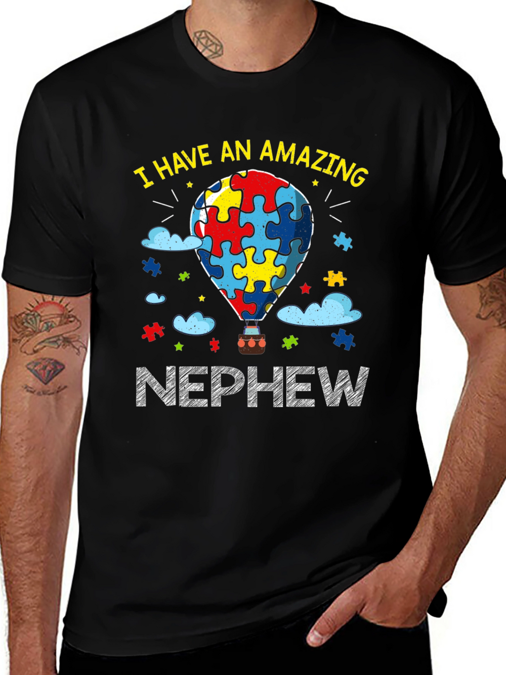 Amazing Nephew Autism Awareness T-Shirt