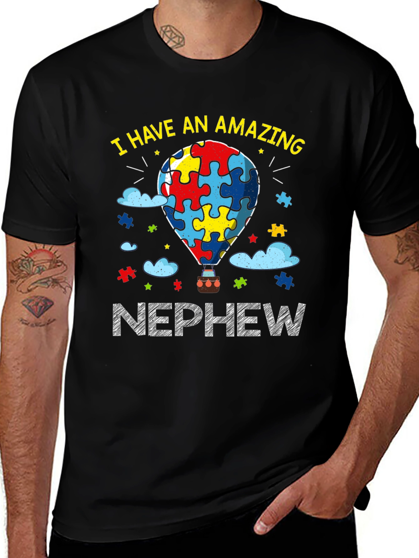 Amazing Nephew Autism Awareness T-Shirt