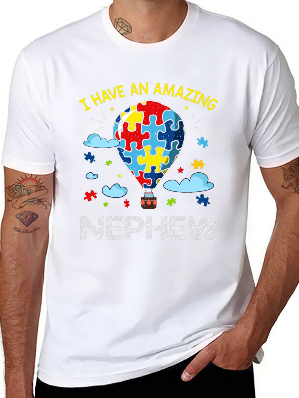 Amazing Nephew Autism Awareness T-Shirt