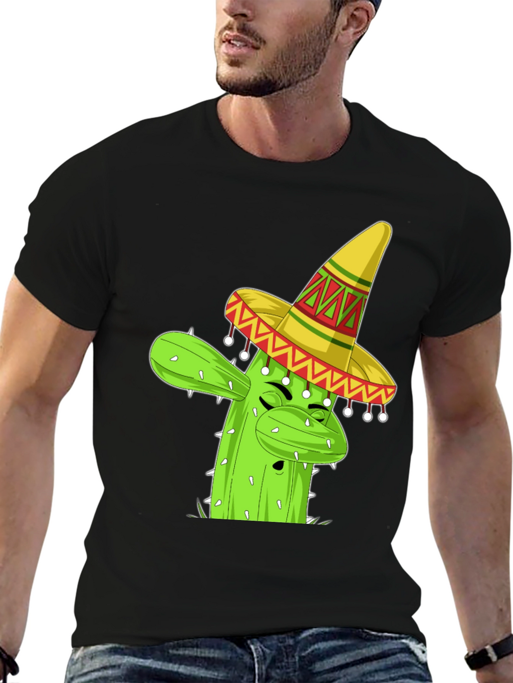 Dabbing Cactus T-Shirt - Desert Humor