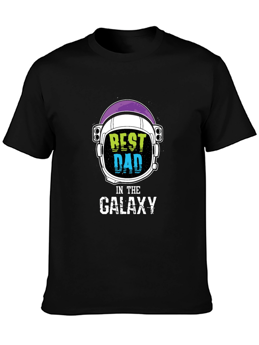 Best Dad in the Galaxy Black T-Shirt