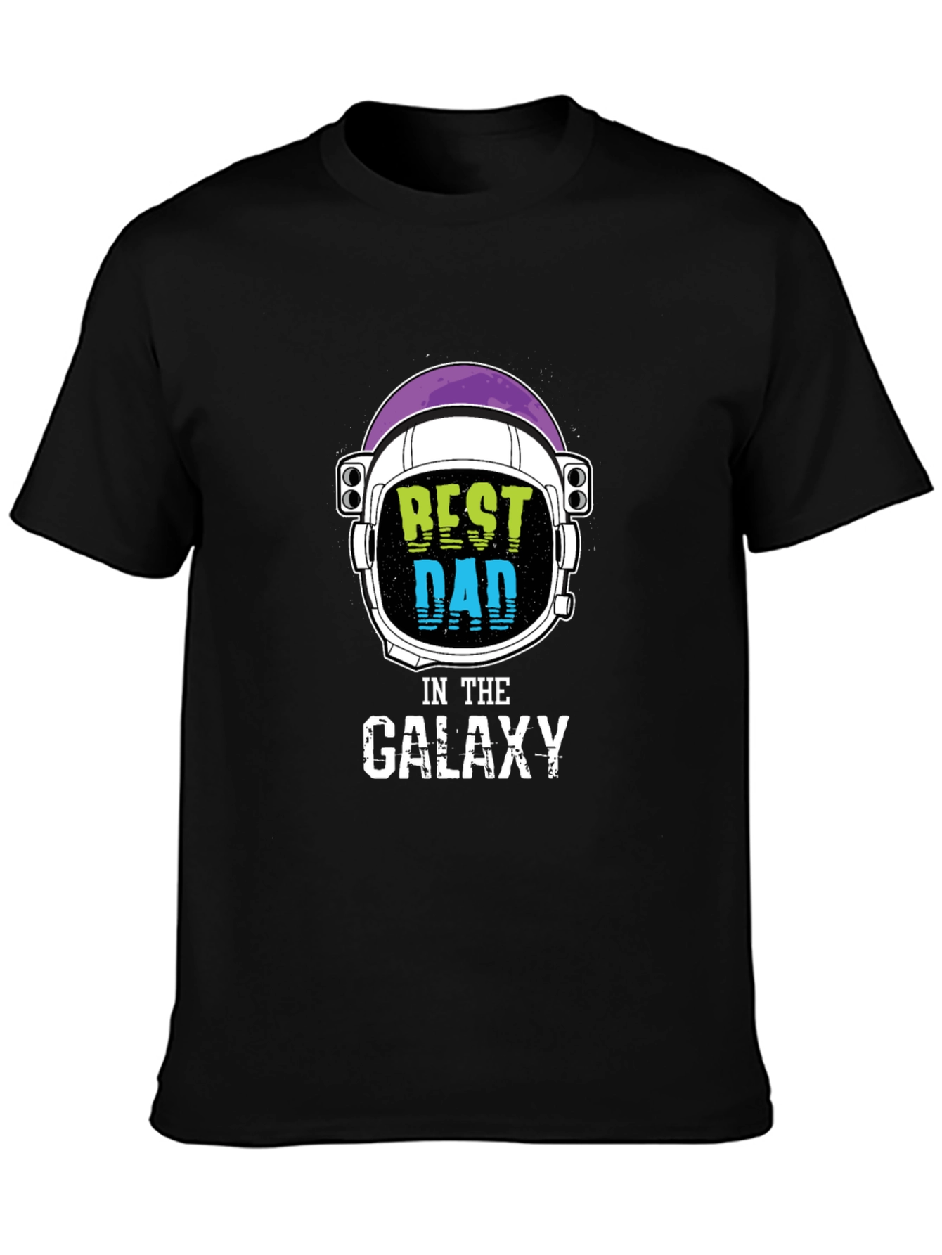 Best Dad in the Galaxy Black T-Shirt
