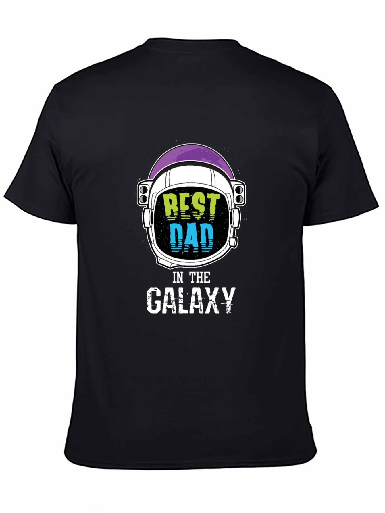 Best Dad in the Galaxy Black T-Shirt