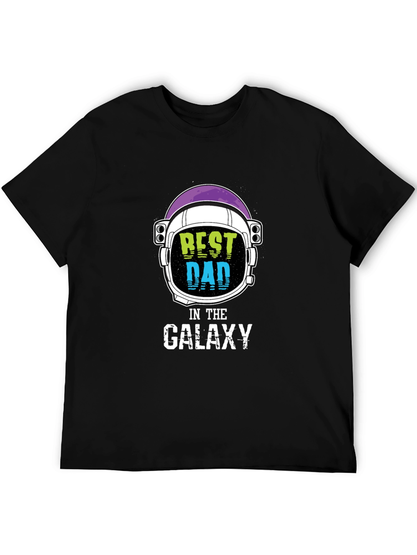 Best Dad in the Galaxy Black T-Shirt