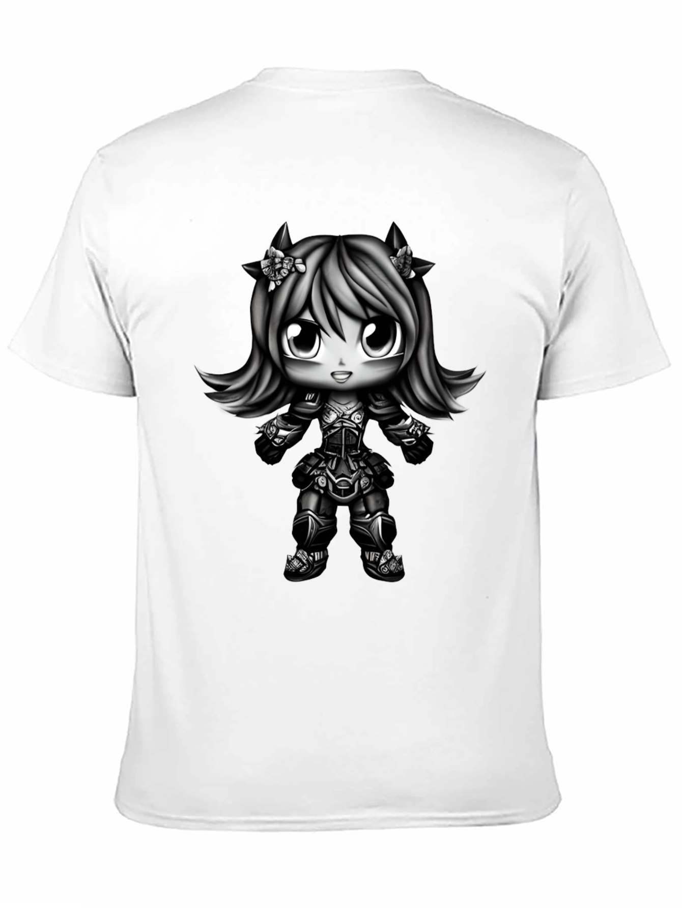 Anime Girl Graphic Black T-Shirt