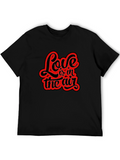 Love is in the Air Black Graphic Tee