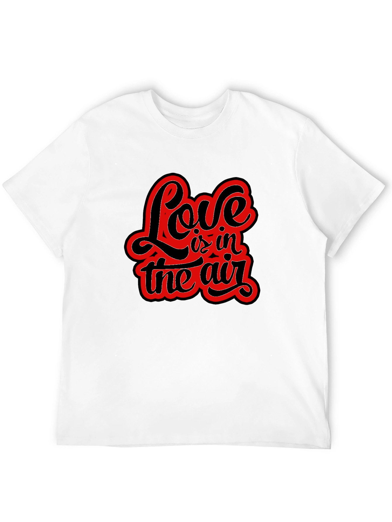 Love is in the Air Black Graphic Tee