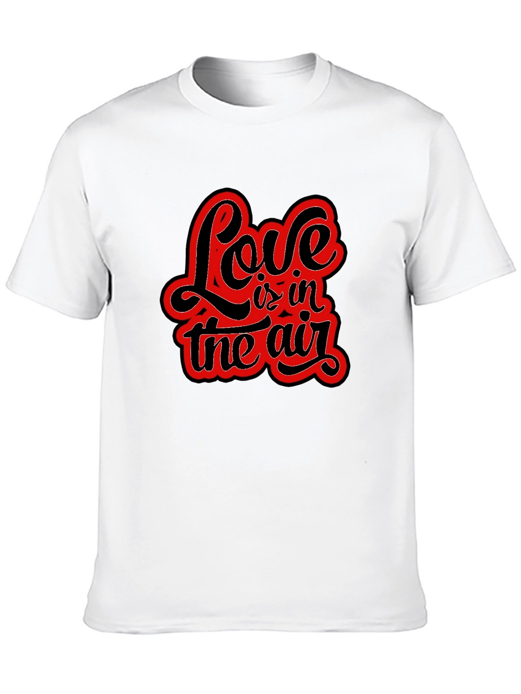 Love is in the Air Black Graphic Tee
