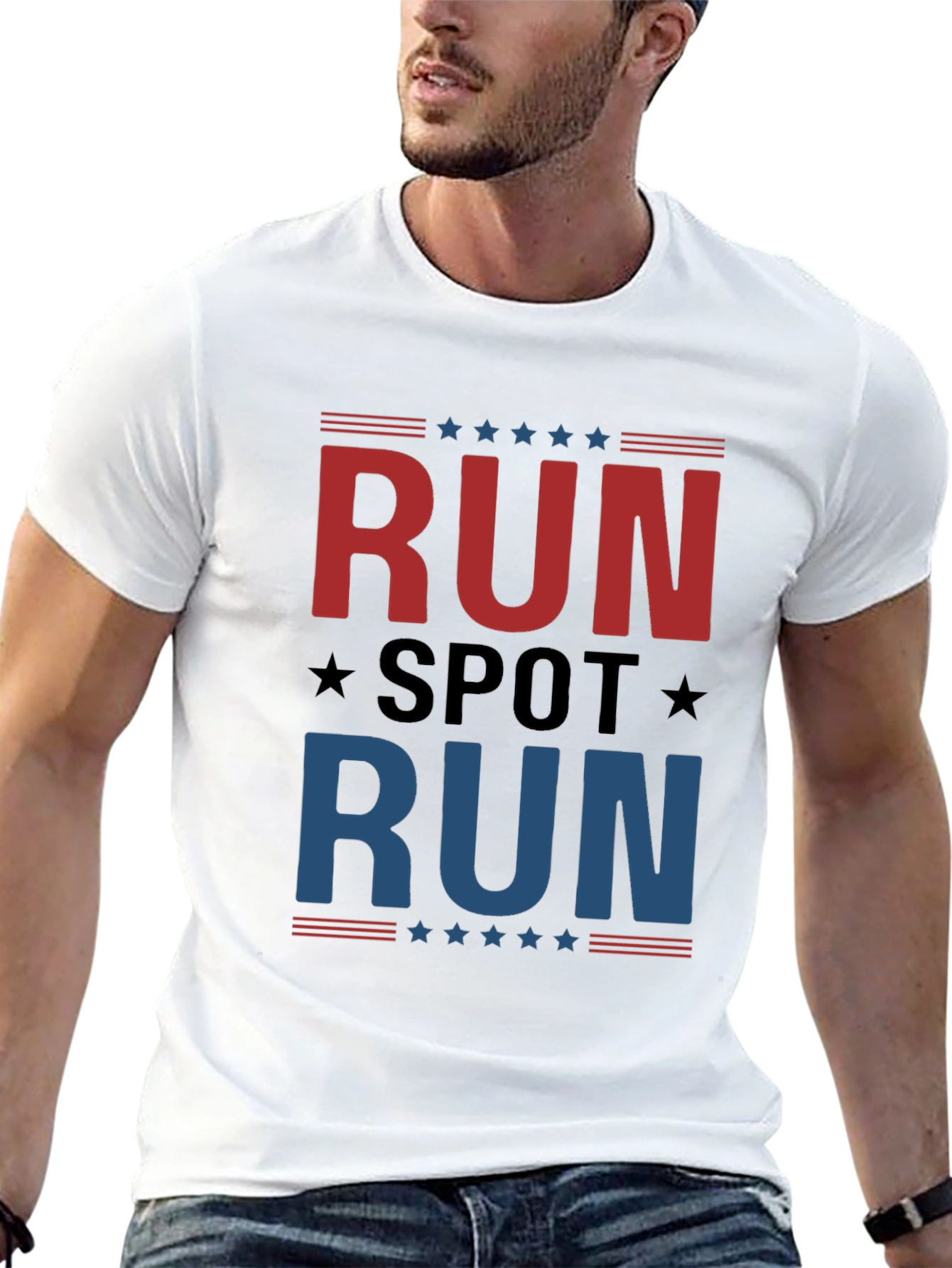 Run Spot Run Patriotic T-Shirt