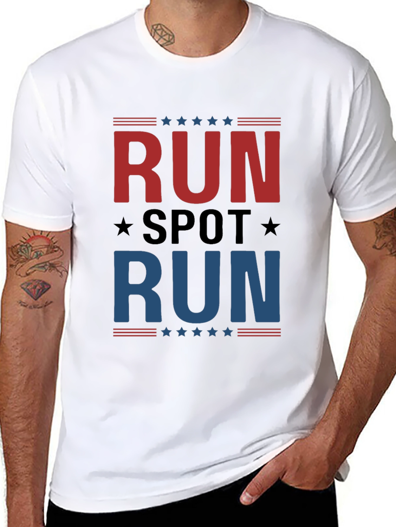 Run Spot Run Patriotic T-Shirt