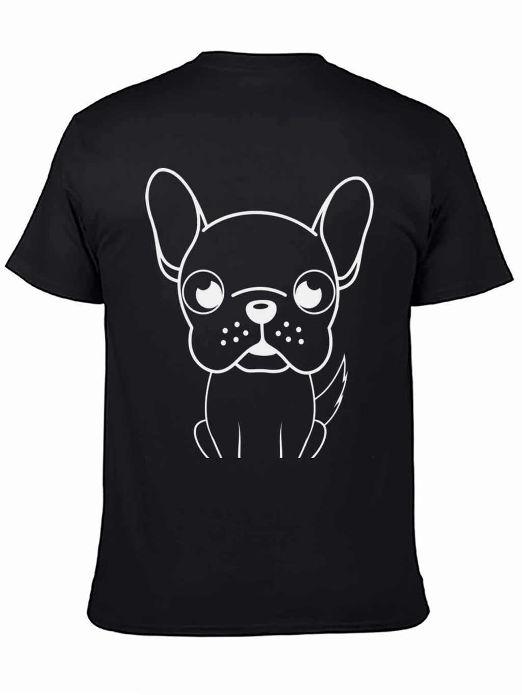 Cool French Bulldog Graphic Black T-Shirt