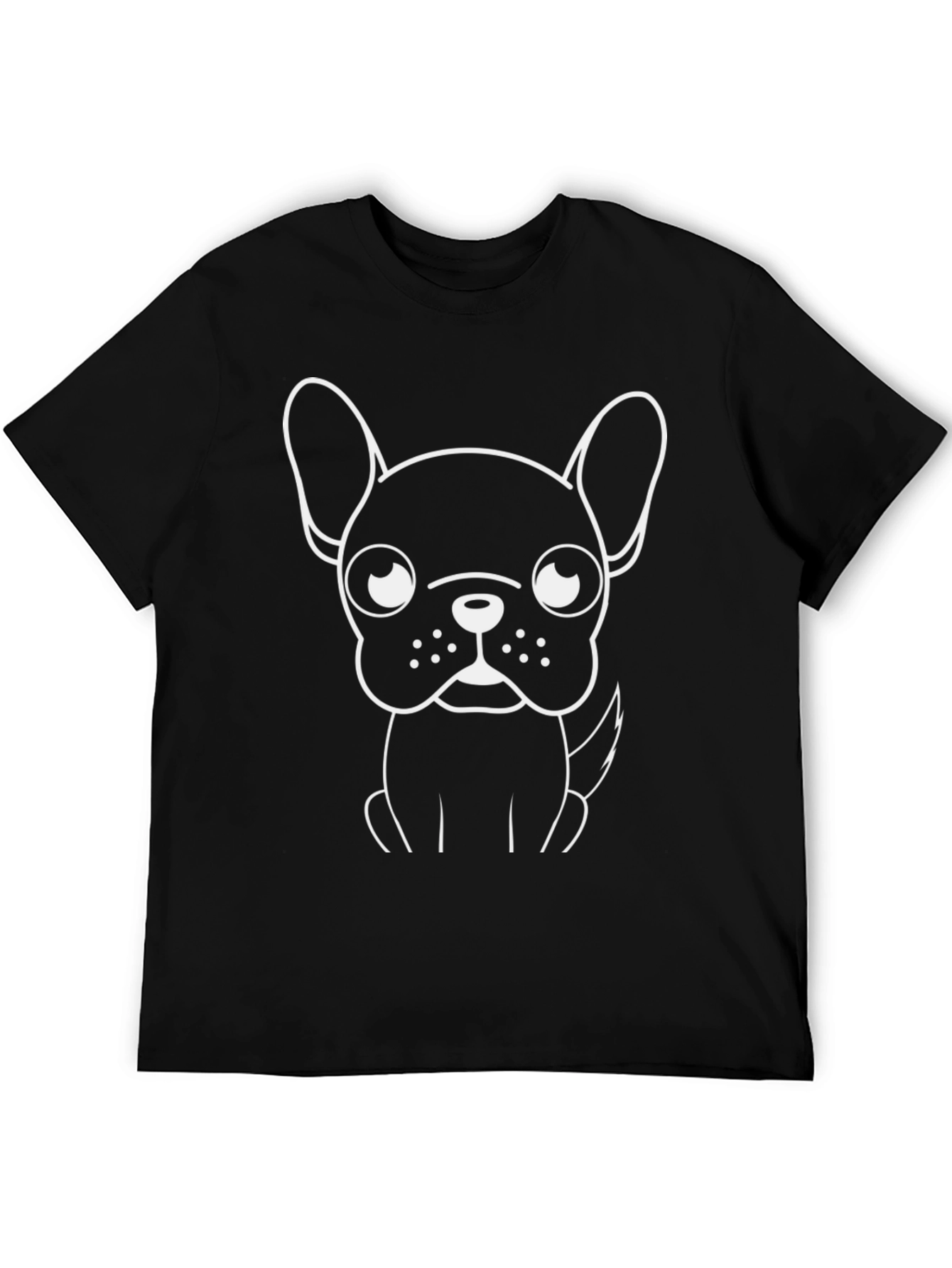 Cool French Bulldog Graphic Black T-Shirt