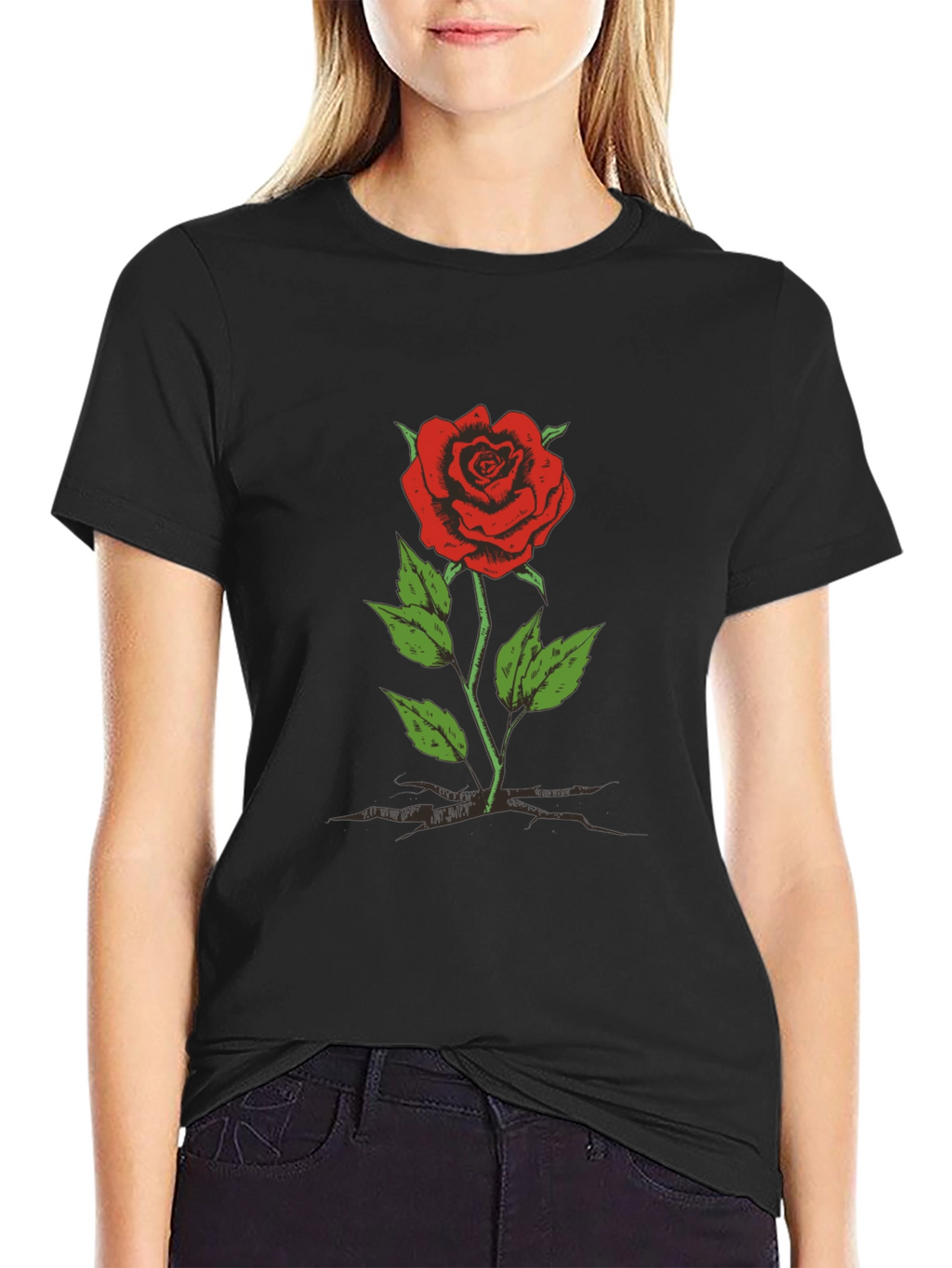 Black Rose Graphic Tee