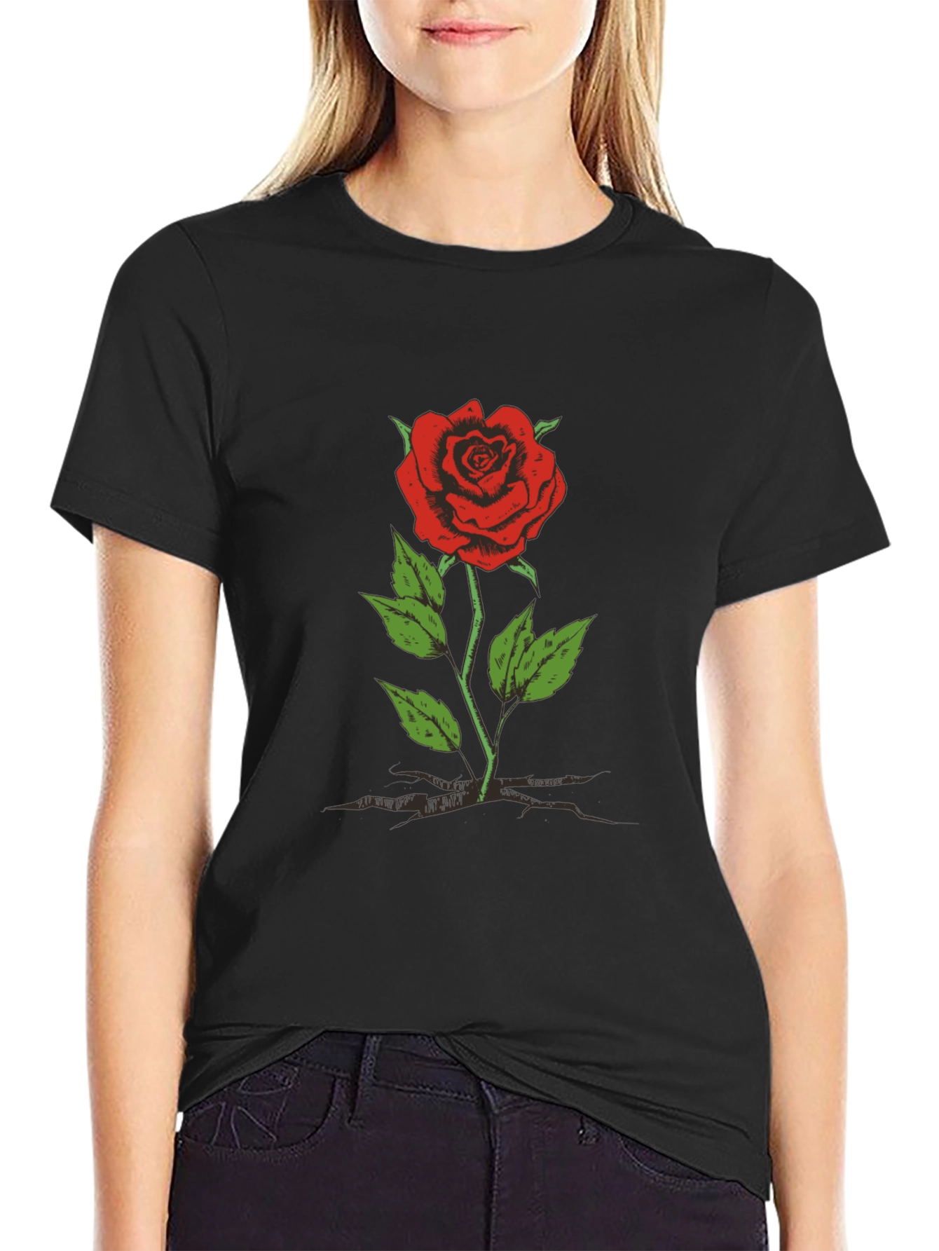 Black Rose Graphic Tee