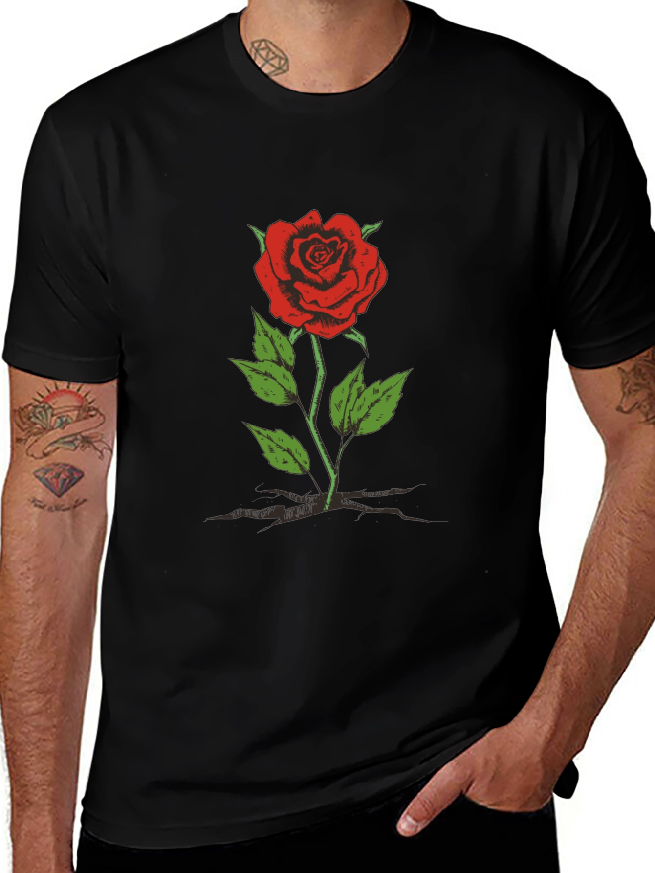 Black Rose Graphic Tee