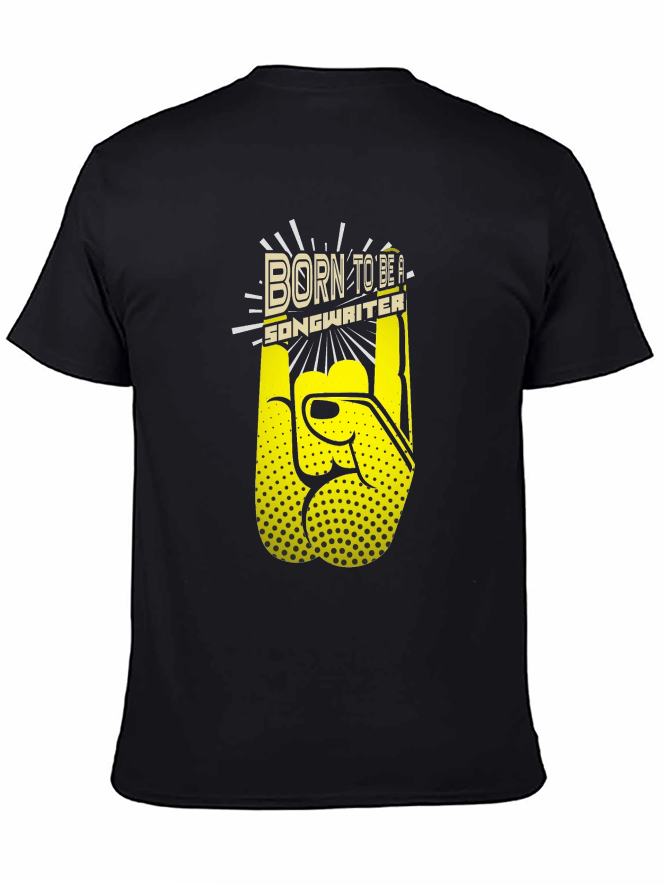 Born to Be a Songwriter Black Graphic Tee