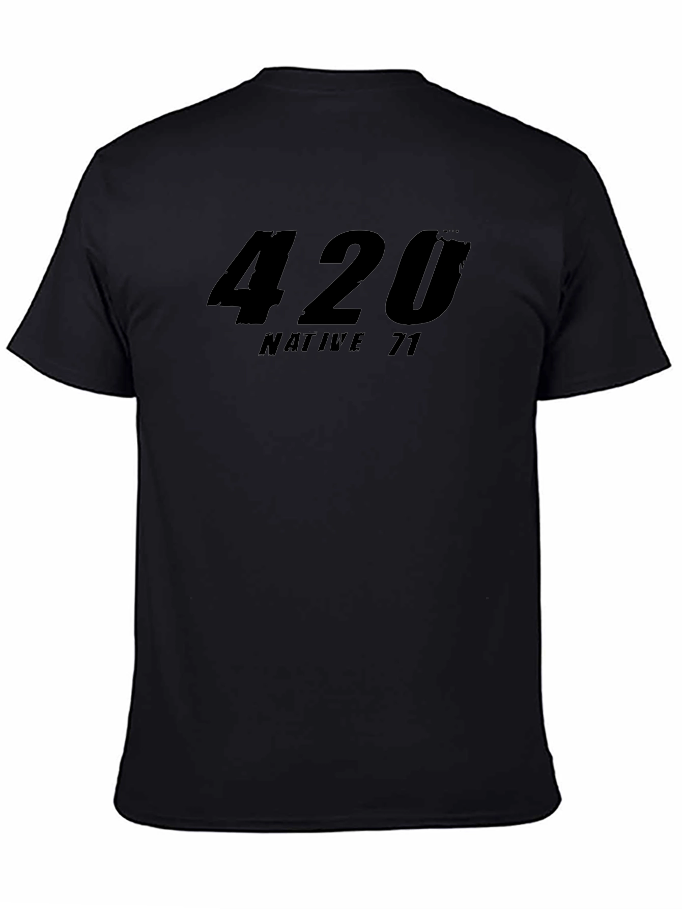 420 Native 71 Graphic Tee - Black Crew Neck T-Shirt