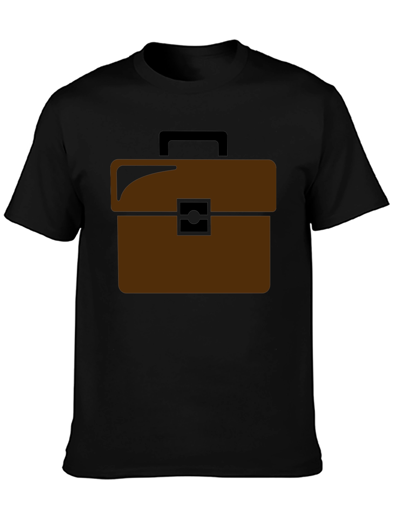 Brown Briefcase Graphic T-Shirt